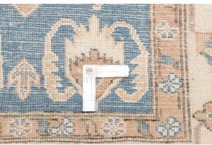 Tappeto Kazak Stilizzato Azzurro Avorio Corsia 100x350 Cm
