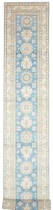 Tappeto Kazak Stilizzato Celeste Beige Corsia 82x583 Cm