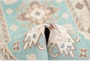 Tappeto Kazak Stilizzato Azzurro Chiaro Beige Corsia 79x201 Cm