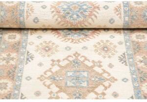 Tappeto Kazak Stilizzato Avorio Azzurro 82x196 Cm