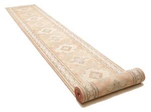 Tappeto Kazak Stilizzato Rosa Antico Beige Corsia 79x604 Cm