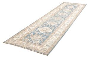 Tappeto Kazak Stilizzato Azzurro Avorio Corsia 100x350 Cm