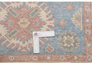Tappeto Kazak Stilizzato Celeste Avorio 79x191 Cm