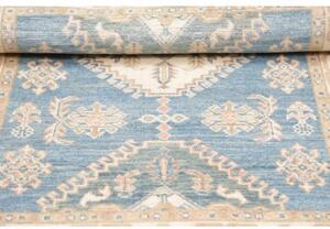 Tappeto Kazak Stilizzato Azzurro Avorio 101x145 Cm