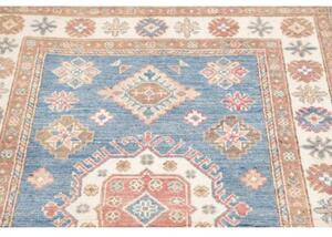 Tappeto Kazak Stilizzato Azzurro Beige 99x152 Cm