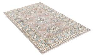 Tappeto Kazak Stilizzato Grigio Lavanda Azzurro 101x153 Cm