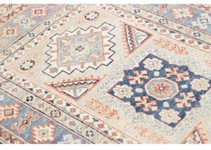 Tappeto Kazak Geometrico Azzurro Beige 103x155 Cm
