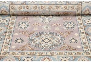 Tappeto Kazak Stilizzato Grigio Lavanda Azzurro 101x153 Cm