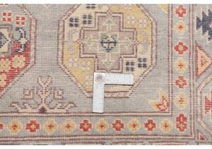 Tappeto Kazak Geometrico Celeste Beige 101x155 Cm