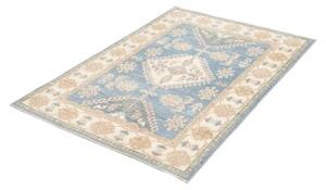 Tappeto Kazak Stilizzato Azzurro Avorio 101x145 Cm