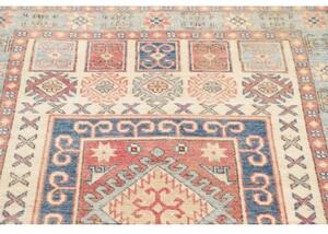 Tappeto Kazak Geometrico Avorio Blu 105x151 Cm