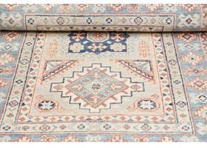 Tappeto Kazak Geometrico Azzurro Beige 103x155 Cm