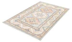 Tappeto Kazak Geometrico Azzurro Beige 103x154 Cm