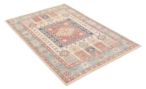Tappeto Kazak Geometrico Avorio Blu 105x151 Cm