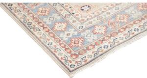Tappeto Kazak Geometrico Azzurro Beige 103x155 Cm