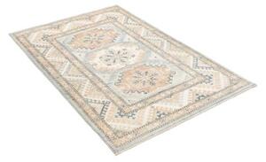 Tappeto Kazak Geometrico Azzurro Beige 103x154 Cm