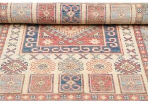 Tappeto Kazak Geometrico Avorio Blu 105x151 Cm