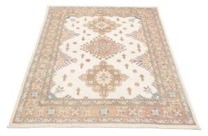 Tappeto Kazak Stilizzato Avorio Tortora 102x145 Cm