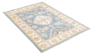 Tappeto Kazak Stilizzato Azzurro Avorio 101x145 Cm