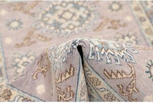 Tappeto Kazak Stilizzato Grigio Lavanda Azzurro 101x153 Cm