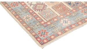 Tappeto Kazak Geometrico Avorio Blu 105x151 Cm