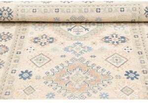 Tappeto Kazak Stilizzato Avorio Blu 117x178 Cm
