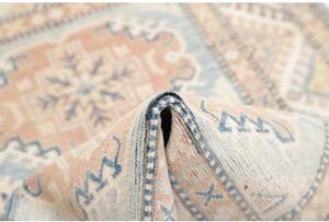 Tappeto Kazak Geometrico Azzurro Beige 103x154 Cm