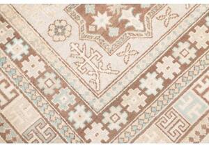 Tappeto Kazak Geometrico Avorio Marrone 123x182 Cm