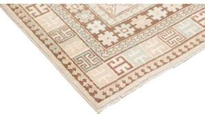 Tappeto Kazak Geometrico Avorio Marrone 123x182 Cm