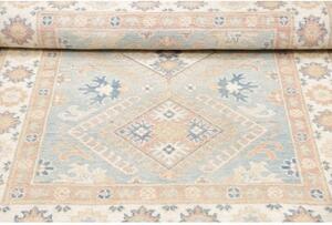 Tappeto Kazak Stilizzato Azzurro Chiaro Avorio 102x148 Cm