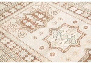 Tappeto Kazak Geometrico Avorio Marrone 123x182 Cm