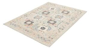 Tappeto Kazak Geometrico Azzurro Blu Scuro 124x165 Cm