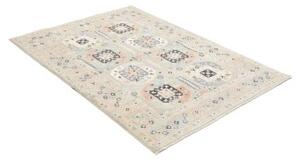 Tappeto Kazak Geometrico Azzurro Blu Scuro 124x165 Cm
