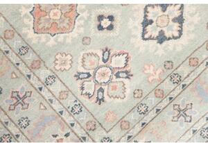Tappeto Kazak Stilizzato Azzurro Rosa Antico 121x170 Cm