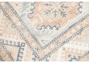 Tappeto Kazak Geometrico Azzurro Beige 103x154 Cm