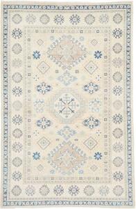 Tappeto Kazak Stilizzato Avorio Blu 117x178 Cm