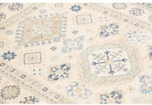 Tappeto Kazak Stilizzato Avorio Blu 117x178 Cm