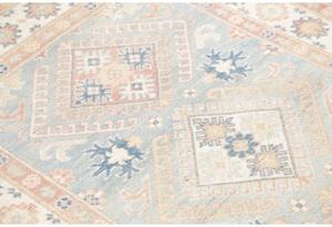 Tappeto Kazak Stilizzato Azzurro Chiaro Avorio 102x148 Cm