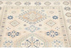 Tappeto Kazak Stilizzato Avorio Blu 117x178 Cm