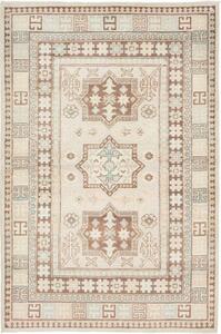 Tappeto Kazak Geometrico Avorio Marrone 123x182 Cm