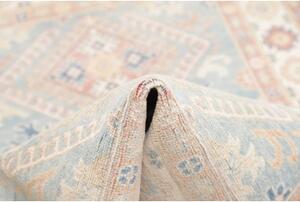 Tappeto Kazak Stilizzato Azzurro Chiaro Avorio 102x148 Cm