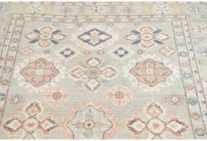 Tappeto Kazak Stilizzato Azzurro Rosa Antico 121x170 Cm