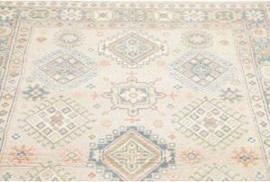 Tappeto Kazak Geometrico Avorio Azzurro 121x178 Cm