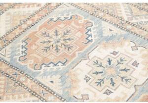 Tappeto Kazak Geometrico Azzurro Beige 103x154 Cm
