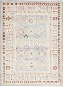 Tappeto Kazak Stilizzato Azzurro Beige 105x143 Cm