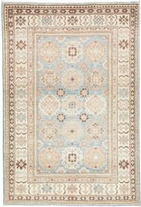Tappeto Kazak Geometrico Azzurro Beige 101x149 Cm
