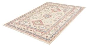 Tappeto Kazak Stilizzato Avorio Rosso Corallo 149x197 Cm