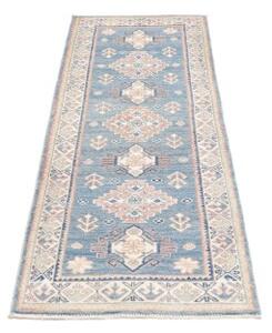 Tappeto Kazak Stilizzato Azzurro Beige Corsia 62x182 Cm