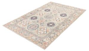 Tappeto Kazak Geometrico Beige Blu 122x180 Cm