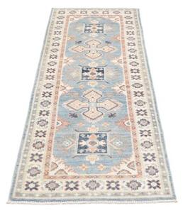 Tappeto Kazak Stilizzato Azzurro Beige Corsia 62x188 Cm